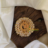 Antique Cluster Pearl Billai -Peacock-Red Green-G10218